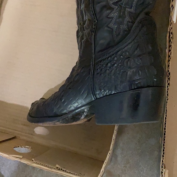 Dan Post Black Alligator Western Boots - Picture 10 of 16